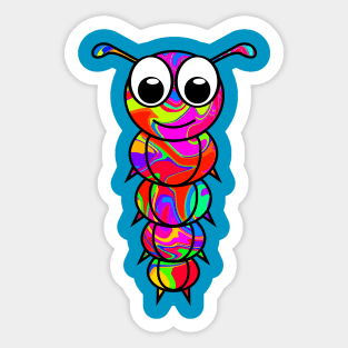 Colorful Caterpillar Sticker